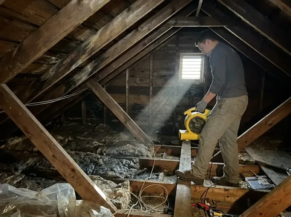 attic-water-damage-drying-proc-007 — frequently asked questions, Emergency Water Extraction & 24/7 Flood Response in Sisters…